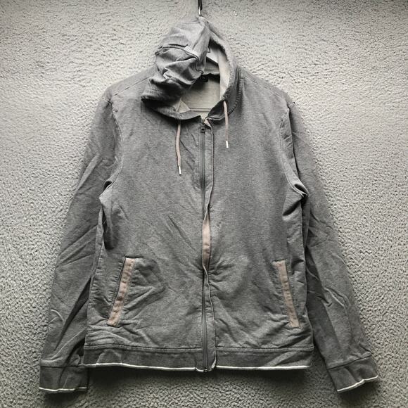 A/X Armani Exchange Sweatshirt Hoodie Jacket Mens XL Gray Full Zip - Picture 1 of 8